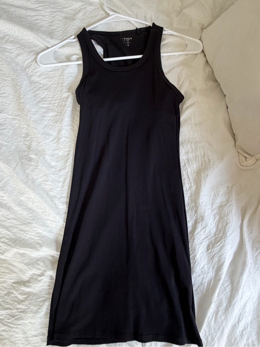 Rue21 Black Sleeveless Ribbed Midi Tank Dress
